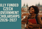 Czech Republic Government Scholarships 2025/2026