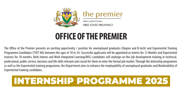 Graduate Internship at Office of the Premier 2025