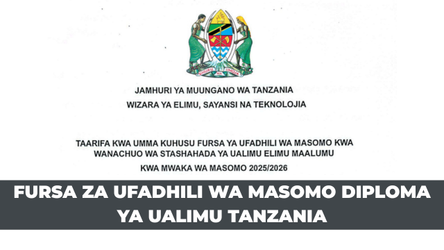 Ministry of Education Diploma Education Scholarship 2025