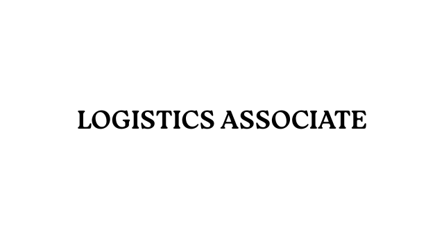 Logistics Associate Jobs Description