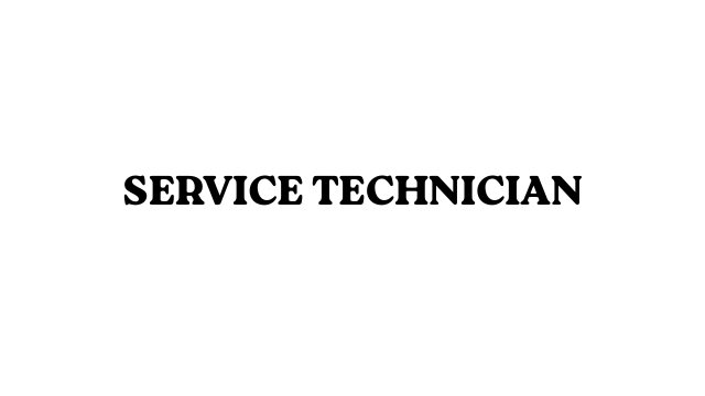 Service Technician Jobs Description